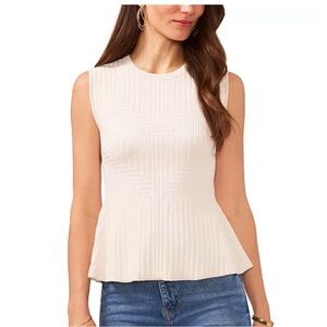 Vince Camuto Flared Hem Sweater Top